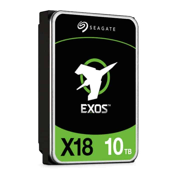 Seagate Exos X18 10TB 3.5- Enterprise SATA 6GB-s HDD0Hard Drive 7200rpm